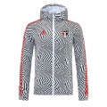 Sao Paulo 21/22 Windbreaker Hoodie Jacket White&Black