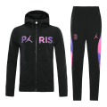 PSG Hoodie Training Kit (Jacket+Pants) Black 2021/22