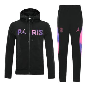PSG Hoodie Training Kit (Jacket+Pants) Black 2021/22