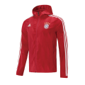 Bayern Munich 21/22 Windbreaker Hoodie Jacket Red