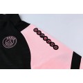 PSG Zipper Sweatshirt Kit(Top+Pants) Black&Pink 2021/22