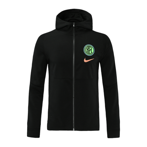 Inter Milan Hoodie Training Jacket Black 2021/22