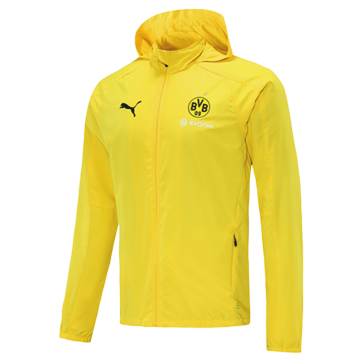 Borussia Dortmund Windbreaker Hoodie Jacket Yellow 2021/22