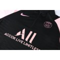 PSG Zipper Sweatshirt Kit(Top+Pants) Black&Pink 2021/22