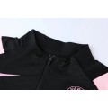 PSG Zipper Sweatshirt Kit(Top+Pants) Black&Pink 2021/22