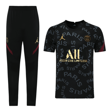 Jordan PSG 21/22Training Kit Shirt & Pants Black