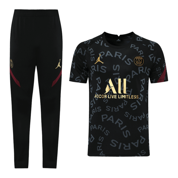 Jordan PSG 21/22Training Kit Shirt & Pants Black