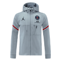 PSG Hoodie Jacket Gray 2021/22