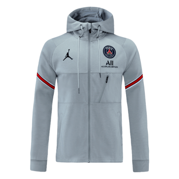 PSG Hoodie Jacket Gray 2021/22