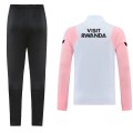 PSG Zipper Sweatshirt Kit(Top+Pants) White&Pink 2021/22