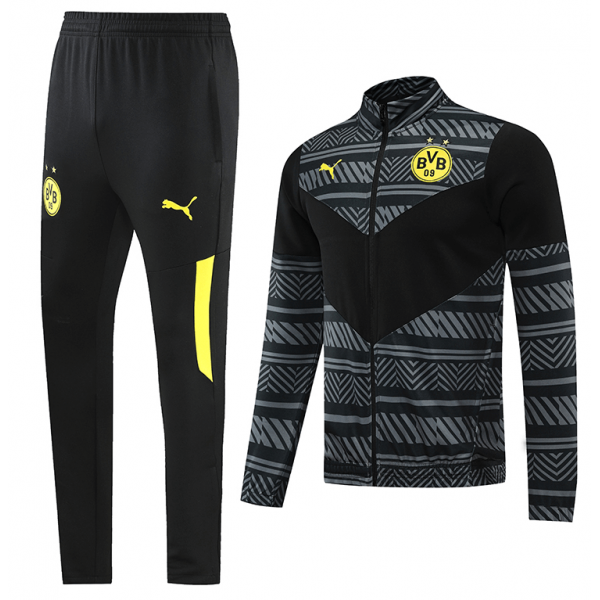 Borussia Dortmund Training Jacket Kit (Jacket+Pants) Black&Yellow 2021/22