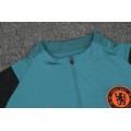 Chelsea Zipper Sweatshirt Kit Blue&Black (Top+Pants) 2021/22