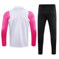 21/22 PSG White&Pink Zipper Sweat Shirt Kit(Top+Trouser)