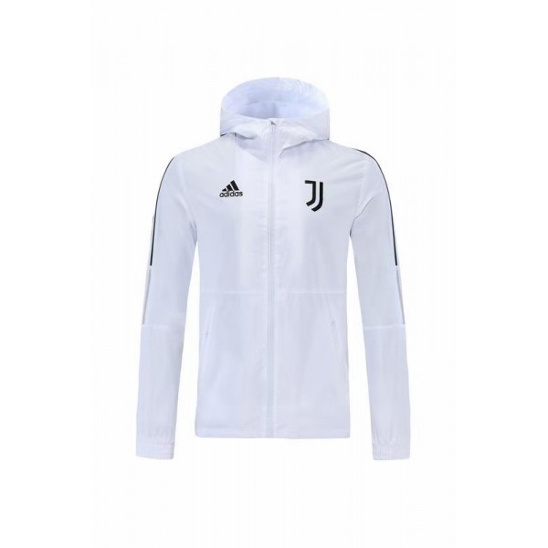 Juventus Windbreaker Hoodie Jacket White 2021/22