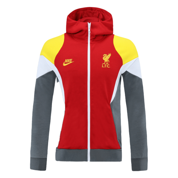 Liverpool Hoodie Jacket Red&Gray 2021/22