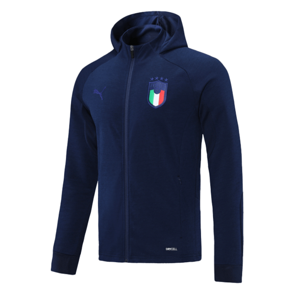 Italy Hoodie Jacket Navy 2021/22