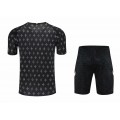 PSG Soccer Jersey Training Kit(Jersey+Short) Black 2021/22