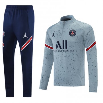 PSG Zipper Sweat Kit(Top+Pants) Gray&Navy 2021/22