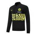 21/22 Chelsea Black&Yellowe High Neck Collar Training Jacket