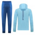 Marseille Hoodie Training Kit (Jacket+Pants)Light Blue&Navy 2021/22