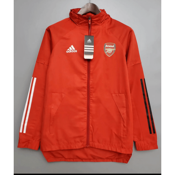 Arsenal Windbreaker Hoodie Jacket Red 2021/22