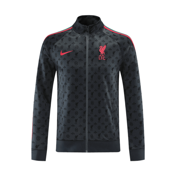 21/22 Liverpool Gray High Neck Collar Training Jacket