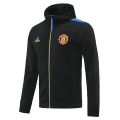 Manchester United Hoodie Jacket Black&Blue 2021/22