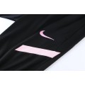 PSG Zipper Sweatshirt Kit(Top+Pants) Black&Pink 2021/22