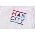 Manchester City Zipper Sweatshirt Kit(Top+Pants) White 2021/22