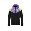 Brazil Windbreaker Hoodie Jacket Black&Lavender 2021/22