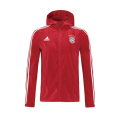 Bayern Munich 21/22 Windbreaker Hoodie Jacket Red