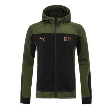 Manchester City Dark Green Hoodie Jacket 2021/22