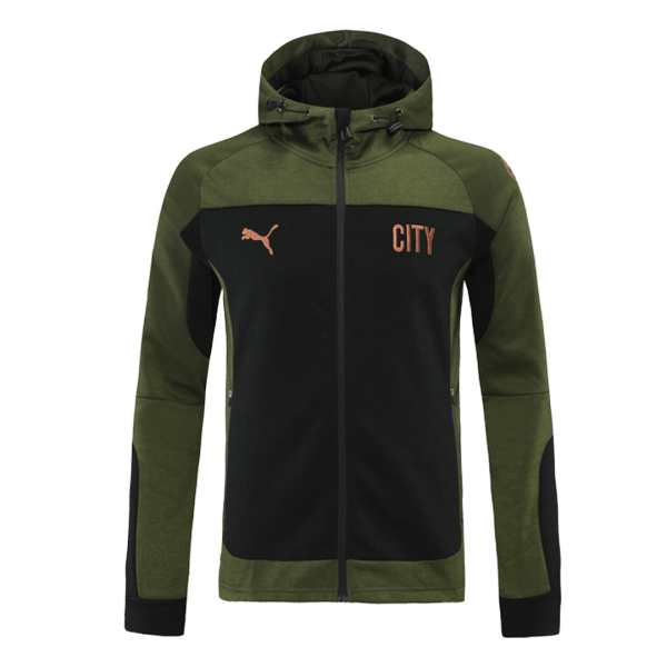 Manchester City Dark Green Hoodie Jacket 2021/22