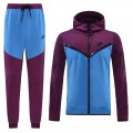 Customize Hoodie Training Kit (Jacket+Pants) Purple&Blue 2022