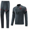 PSG Zipper Sweatshirt Kit(Top+Pants) Deep Gray 2021/22