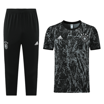 Germany Training Kit(Jersey+3/4 Pants) Black 2021/22