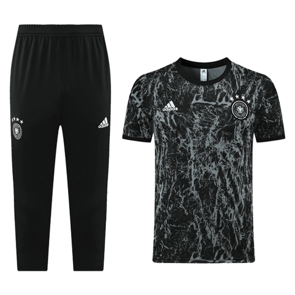 Germany Training Kit(Jersey+3/4 Pants) Black 2021/22