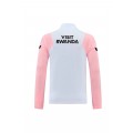 PSG Zipper Sweatshirt Kit(Top+Pants) White&Pink 2021/22