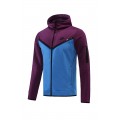 Customize Hoodie Training Kit (Jacket+Pants) Purple&Blue 2022