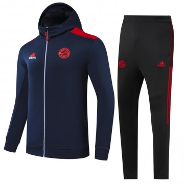 Bayern Munich Hoodie Training Kit Navy (Jacket+Pants) 2021/22