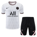 PSG Soccer Jersey Training Kit(Jersey+Short) White&Black Replica 2021/22