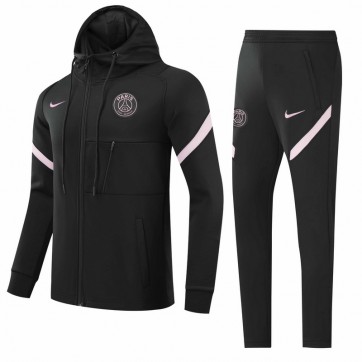 PSG Hoodie Training Kit Black(Jacket+Pants) 2021/22