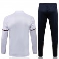 Manchester City Zipper Sweatshirt Kit(Top+Pants) White 2021/22