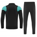 Liverpool Zipper Sweatshirt Kit Black&Blue(Top+Pants) 2021/22