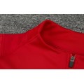 Atletico Madrid Zipper Sweatshirt Kit(Top+Pants) Red&Black 2021/22