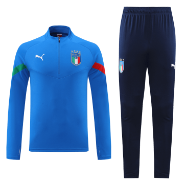 Italy Zipper Sweat Kit(Top+Pants) Blue Replica 2022