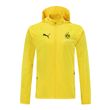 Borussia Dortmund Windbreaker Hoodie Jacket Yellow 2021/22