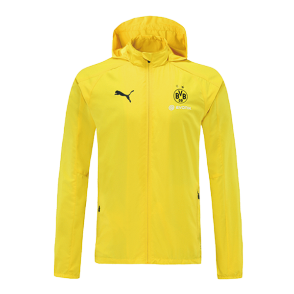 Borussia Dortmund Windbreaker Hoodie Jacket Yellow 2021/22