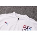 Manchester City Zipper Sweatshirt Kit(Top+Pants) White 2021/22