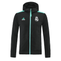 Real Madrid Hoodie Jacket Black&Blue 2021/22